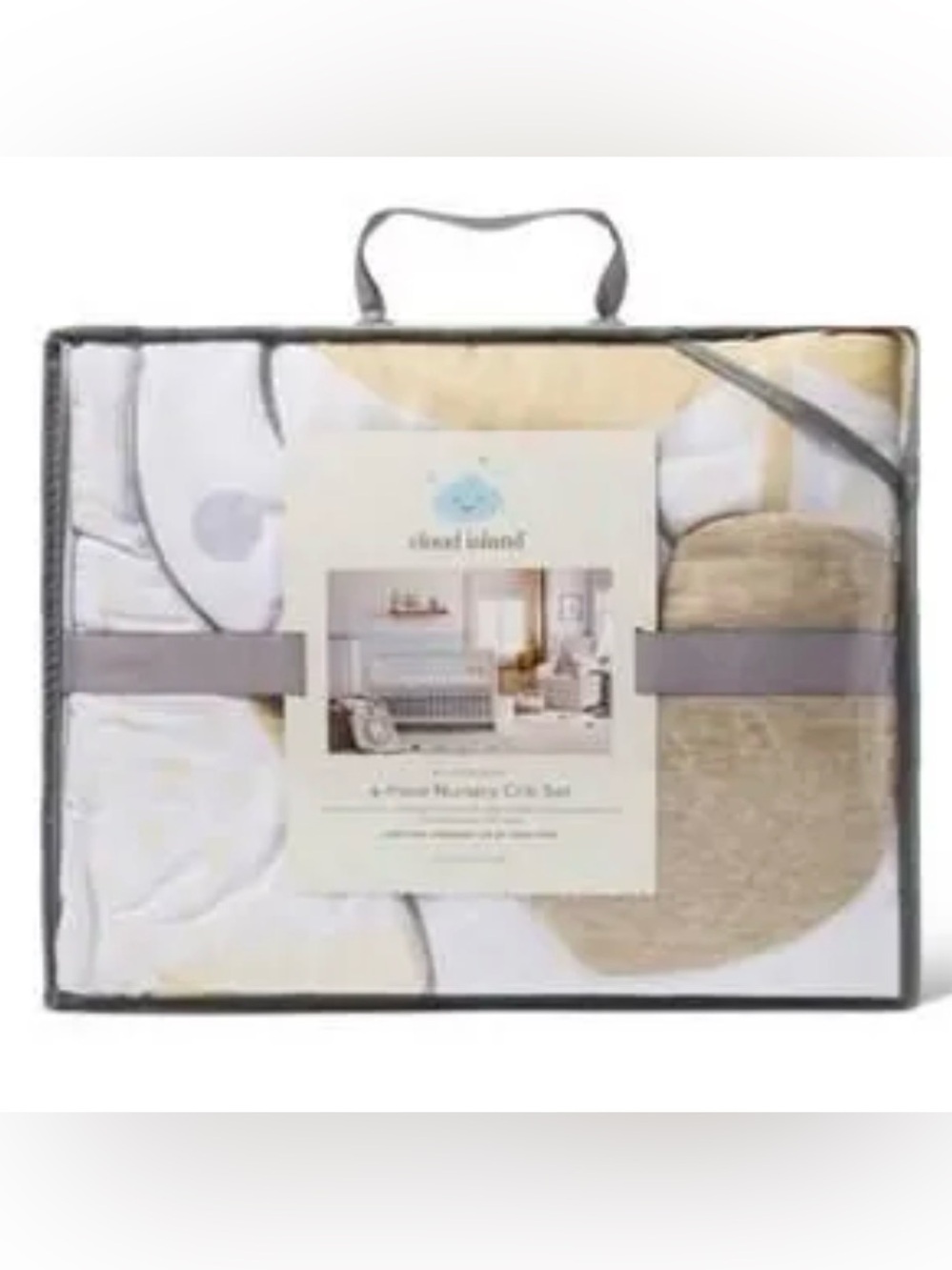 Crib Bedding Set Animals 4pc - Cloud Island™ White/Beige